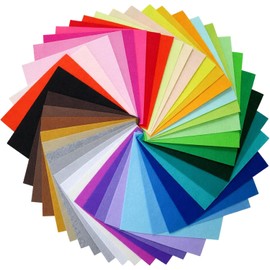 Fieltro De Colores, 40 Láminas De Fieltro Para Manualidades, Proyectos Creativos y Decoración, Material Para Manualidades Infantiles y Actividades Educativas, Versátil Para Costura y Bordado