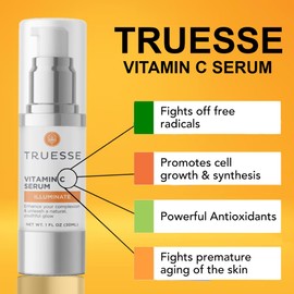 TRUESSE Ayurvedic Vitamin C Serum - Antioxidant Powers to Heal and Restore Skin for the Perfect Daily Glow - Hyaluronic Acid for Hydration