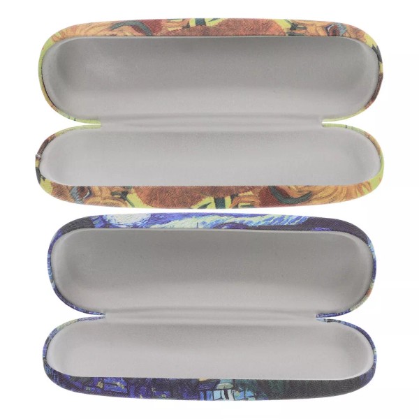 Unbranded 2PCS Unisex Hard Shell Eyeglasses Cases Oil Painting Pattern