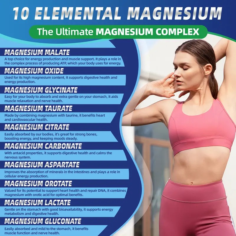 Magnesium Complex 10 Forms – 1200 mg Capsules – 120