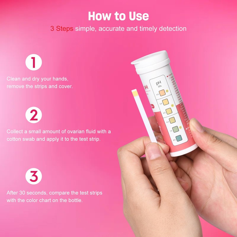 Pumwoy 100 PCS Feminine PH Test Strips, Inal Health PH