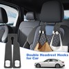 2Pcs Double Hook Purse Hook Car Storage Headrest, Car Seat