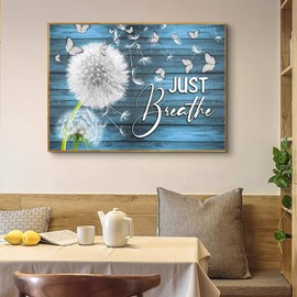 Meothan 5D Dandelion Diamond Art Kits for Adults DIY Dandelion Butterfly Diamond Painting Kits for Adults, Full Round Rhinestone Crafts Gem Art Painting with Diamond for Home Wall Decor 12x16 incn