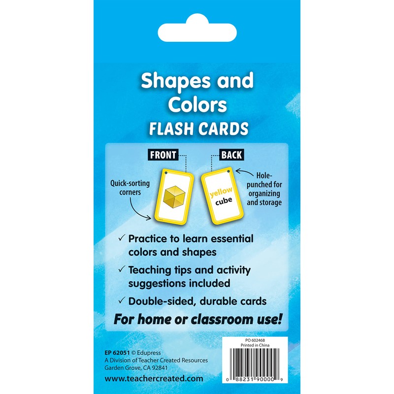 Teacher Created Resources Shapes and Colors Flash Cards (EP62051)