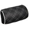Clazzio 09EOA0003K Quilted Neck Pad with Black Leather and White