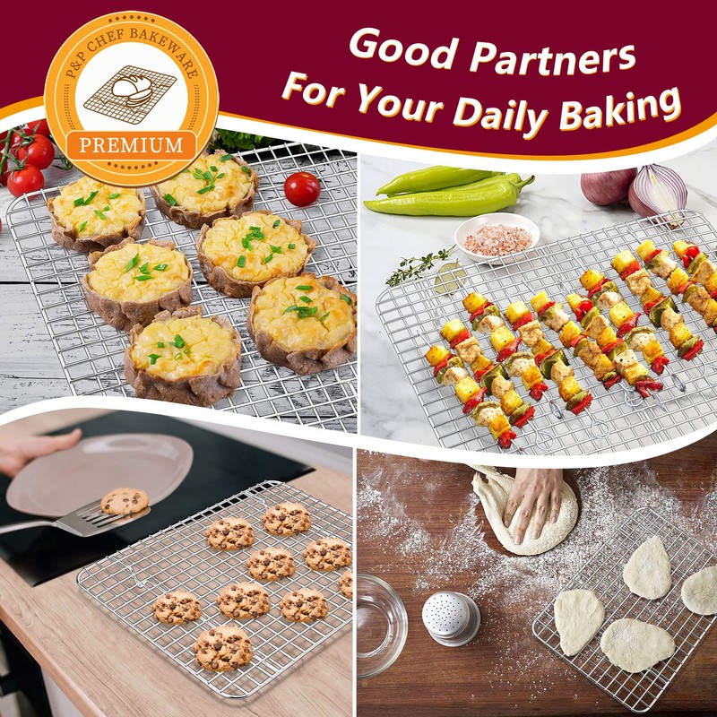 P&P CHEF 16 + 12.5 + 9 Inch Baking Sheet