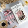24 Pcs Easter Press on Nails Almond Shaped Fake Nails