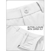TACVASEN Mens Dress Pants Stretch Lightweight Quick Dry White Golf