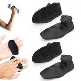 2 Pairs of Non-Slip Gym Grips, Grip Aids for Strength Training, Non-Slip Grip Pads for Callus Prevention during Strength Training, Ergonomic Gym Gloves for Weight Lifting, Gymnastics, Cross Training