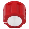 6.4mm Round Hole Small Fluted Silver Cap Retro Style Amplifier/Instrument