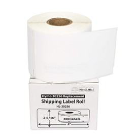 HOUSELABELS Compatible DYMO 30256 Shipping Labels (2-5/16" x 4"), Strong Permanent Adhesive, Compatible with DYMO LW 450, 4XL, Rollo & Zebra Desktop Printers, 1 Roll /300 Labels