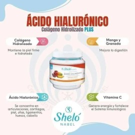 2 Pack Colágeno Ácido Hiáluronico Plus Sheló Nabel
