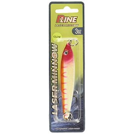 P-Line Laser Minnow, 2 oz, Glow Pink Tiger