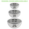 4- Pack Organic Food Bowl Covers Unbleached Reusable 100% Cotton