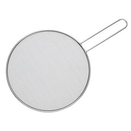 HIC Kitchen Splatter Screen, 18/8 Stainless Steel with Fine Mesh, 9-Inch, Fits Up To 8.5-Inch Pans