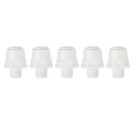 PATIKIL Water Purifier Straight Connector 1/4" NPT Female x 3/8" OD Tube, 5 Pcs Quick Push to Connect Tube Fittings for RO/DI Reverse Osmosis Water Filter Purifier Plumbing System, White