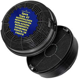 Pack of 2 activated carbon filters model 47 for cooker hood 482000015454 484000008784 9029800571 F00479/1S F00478 C00384662 DG81-02329A for El. ica - ica - ica - ica 4-6 Years MONTERAL