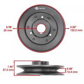 Caltric Deck Pulley for Bad Boy ZT Elite 54" 2017-2023 / 033-6006-00 033600600
