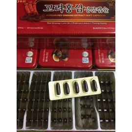 KANANONGSAN Korean 6 year Red Ginseng Extract Soft Capsules 99.6g (830mg x 120Caps)