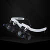 Loupe Magnifier Glasses Head Mount with LED Light Adjustable Glasses
