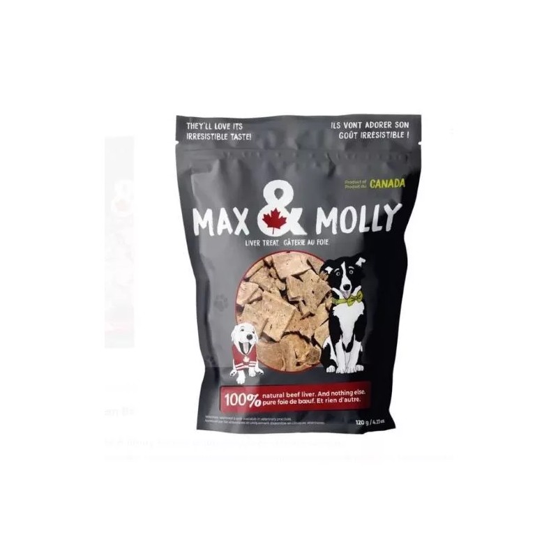 Max & Molly Freeze Dried Beef Liver Treats, 120 gm