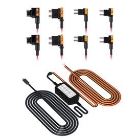 Avylet 13.1ft Type-C Dash Cam Hardwire Kit with Low Voltage Protection for A1/A2/A8/Other Dash Camera with Type-C Port, 24H Parking Monitoring with Acc Functionality