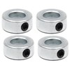 (4-Pack) Zinc Plated Carbon Steel 5/8” Bore Shaft Collars Sets