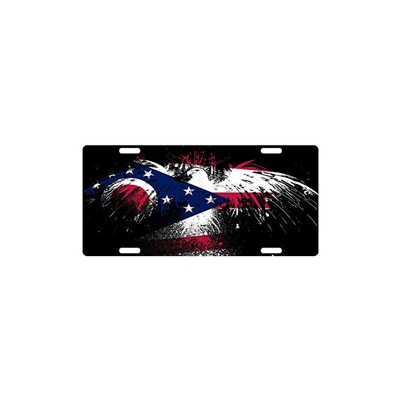 Fast Service Designs Ohio State License Plate State Emblem Eagle