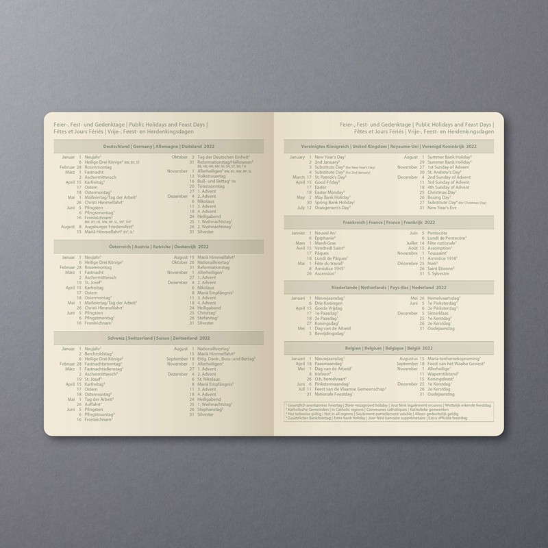 Sigel C2267 Conceptum Weekly Planner 2022-10,8 x 15,1 cm -