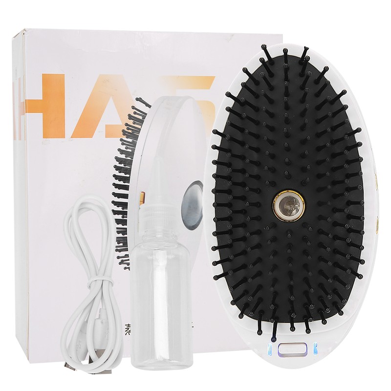 Electric Ionic Hairbrush Portable Electric AntiStatic Straight Hair Massage Comb