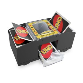 Kolamom Mischia Carte Automatico, Mescolatore Cartes da Gioco Elettrico per 1-2 Mazzi, Mescola Cartes Elettrico, Distributore Carte da Gioco per UNO, Poker, Blackjack - Funzionamento a Batteria
