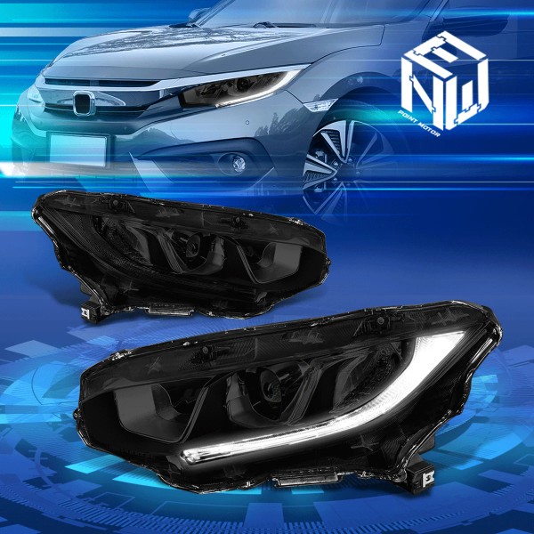 Newpoint Motor For 16-21 Honda Civic LED DRL Running Light