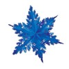 Metallic Winter Snowflake (blue) Party Accessory (1 count) (1/Pkg)
