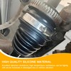 CV Boot Repair Kit,2Pcs CV Axle Boots with 4 Stainless