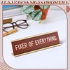 Weysat Funny Desk Signs for Office-fixer of Everything-fun Office Accessories