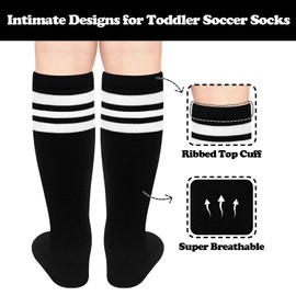 Toddler Soccer Socks Kids 4-6 Black Soccer Socks Youth Soccer Socks Boys Kids Soccer Socks Toddler 4T Girls Soccer Socks