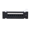 Patch Panel 8 Ports CAT6 Network Cable Rackmount 568A/B RJ45