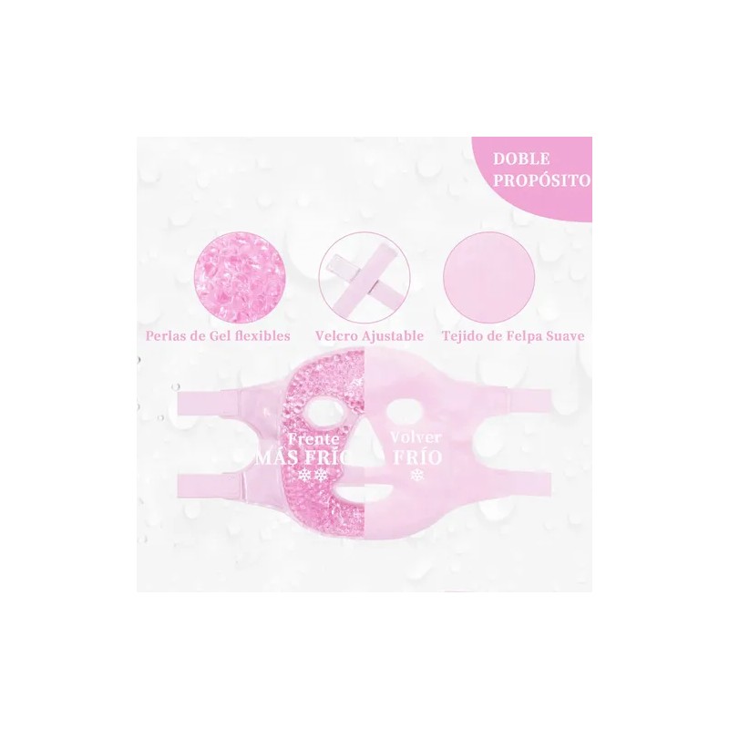 Mascarilla Facial De Hidrogel Frio Caliente Reutilizable