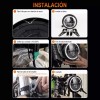 Faro Moto Universal 7 Pulgadas Led Alto Brillo Con Carcasa