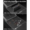 ANCHOM 2 Pack Coin Holder for Car, Larger Capacity Car