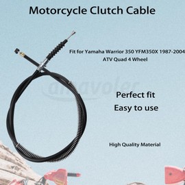 Amavoler Motorcycle Clutch Cable Aftermarket Replacement Parts Compatible for Yamaha Warrior 350 YFM350X 1987-2004 ATV Quad 4 Wheel Motorcycle.