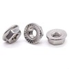 Glvaner M12-1.75 Thread Size (10 pcs) Stainless Steel Serrated Flange