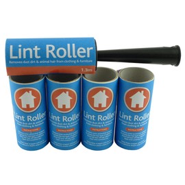 Marke New Fusselroller Pet Hair & Fluff Entferner – Einfach zu verwenden – Schwarz Griffe – 5 Sticky Ersatz-Zahnbürstenköpfe