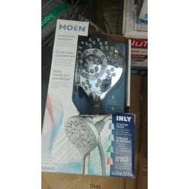 MOEN Aromatherapy 6-Spray 5.6 in. Single Wall Mount Handheld Shower Head with IN