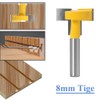 Mesee T-Track Router Bit for Router with Groove 8mm Shank