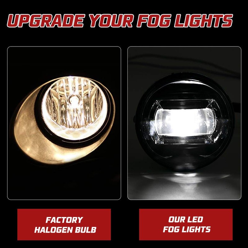 BUNKER INDUST LED Fog Lights for Toyota Tundra 2007-2013/Sequoia 2008-2011,