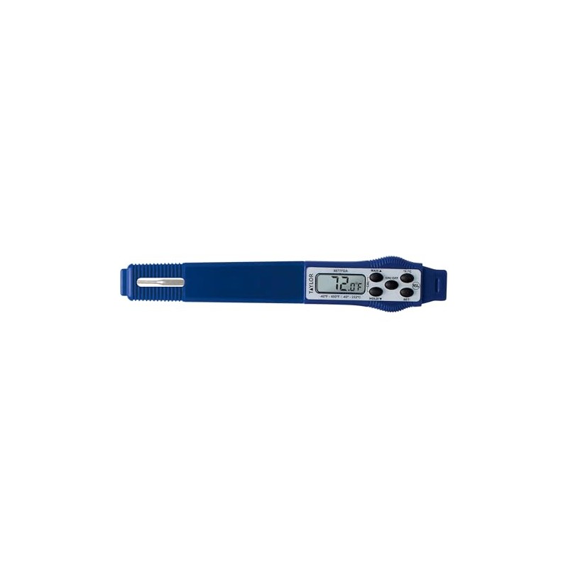 Taylor 9877FDA - Termómetro digital compacto e impermeable para alimentos,