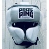 PRIZE RING "Professional SS" Genuine Leather Headgear Silver/White Large