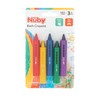 Nuby Bath Crayons - Washable & Vibrant Colors for Fun,