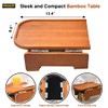 Premium Bamboo Sofa Arm Tray Table -Wooden Couch Arm Tray
